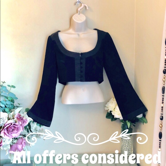 cinq a sept Jackets & Blazers - NWT Cinq a Sept Black Cropped Jacket Size 4